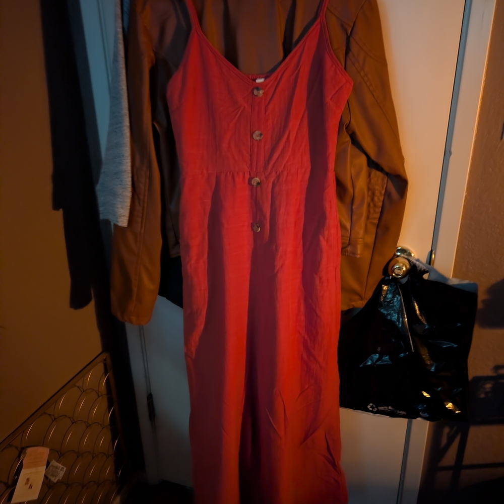 Women's Red Jumpsuit